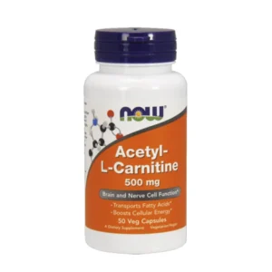 NOW ACETYL L-CARNITINE 500MG B50 CAPSULES
