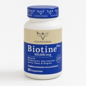 HEALTH POWER BIOTINE 90 Comprimés, 450 000 mcg.