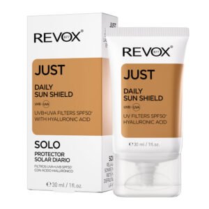 REVOX B77 JUST DAILY SUN SHIELD UVA+UVB FILTERS SPF50+ WITH HYALURONIC ACID 30ML