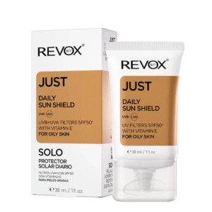 REVOX B77 JUST DAILY SUN SHIELD ROR OILY SKIN ECRAN SOLAIRE QUOTIDIEN SPF 50+ POUR PEAUX GRASSE 30ML